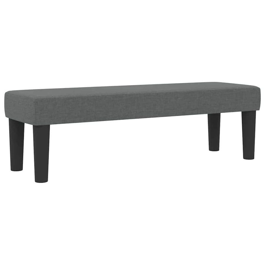 Box Spring Bed with Mattress Dark Grey 137 x 190 cm Fabric