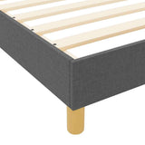Bed Frame Grey 150 x 200 cm Fabric