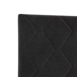 Bed Frame with Headboard Black 137 x 190 cm Velvet