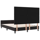Bed Frame with Headboard Black 137 x 190 cm Velvet