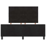 Bed Frame with Headboard Black 137 x 190 cm Velvet