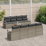 Garden Sofa Set 9 pcs Grey
