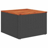 Garden Sofa Set 11 pcs Black Poly Rattan