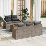 Garden Sofa Set 6 pcs Grey