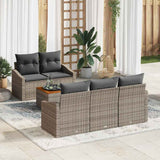 Garden Sofa Set 6 pcs Grey