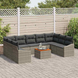 Garden Sofa Set 10 pcs Grey
