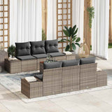 Garden Sofa Set 7 pcs Grey