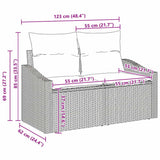 Sofa Set 5 pcs Black Poly Rattan - Extra Image