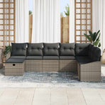 Garden Sofa Set 8 pcs Poly Rattan