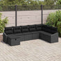 Garden Sofa Set 8 pcs Poly Rattan