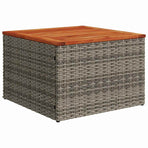 Garden Sofa Set 7 pcs Grey Poly Rattan
