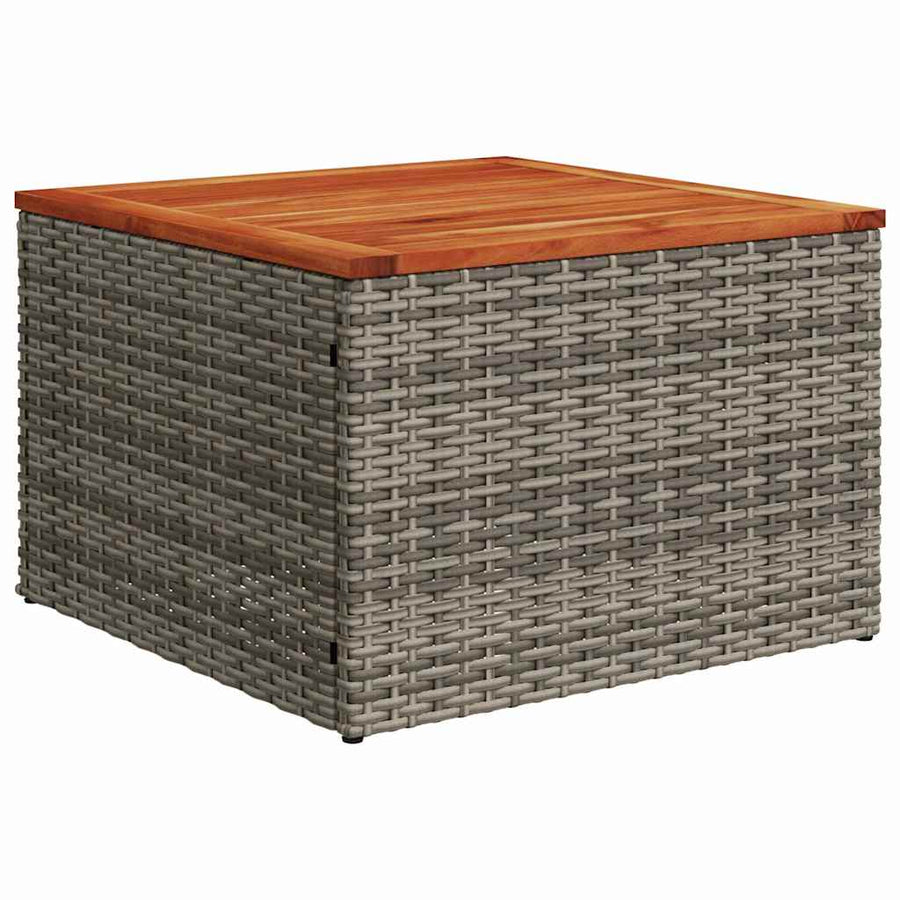 Garden Sofa Set 7 pcs Grey Poly Rattan