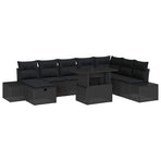 Garden Sofa Set 11 pcs Poly Rattan
