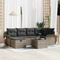 Garden Sofa Set 7 pcs Poly rattan
