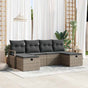 Sofa Set 5 pcs Poly Rattan
