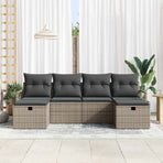 Sofa Set 5 pcs Poly Rattan
