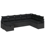 Sofa Set with Cushion 6 pcs Poly Rattan