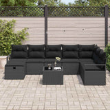 Sofa Set with Cushion 6 pcs Poly Rattan
