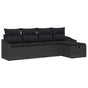 Sofa Set 6 pcs Poly Rattan