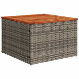 Garden Sofa Set with Cushion 6 pcs Grey Poly rattan - 45-Degree Angle