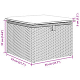 Garden Sofa Set with Cushion 6 pcs Grey Poly rattan