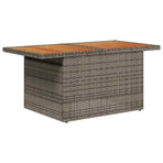Garden Sofa Set 6 pcs Grey Poly Rattan