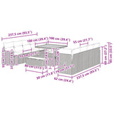 Garden Sofa Set Height-Adjustable 11 pcs Black Poly Rattan - Extra Image