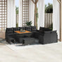 Garden Sofa Set 13 pcs Black Poly Rattan