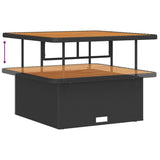 Garden Sofa Set with Cushion 9 pcs Black Poly rattan - Extra Image