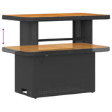 Garden Sofa Set with Cushion 11 pcs Black Poly rattan - Extra Image