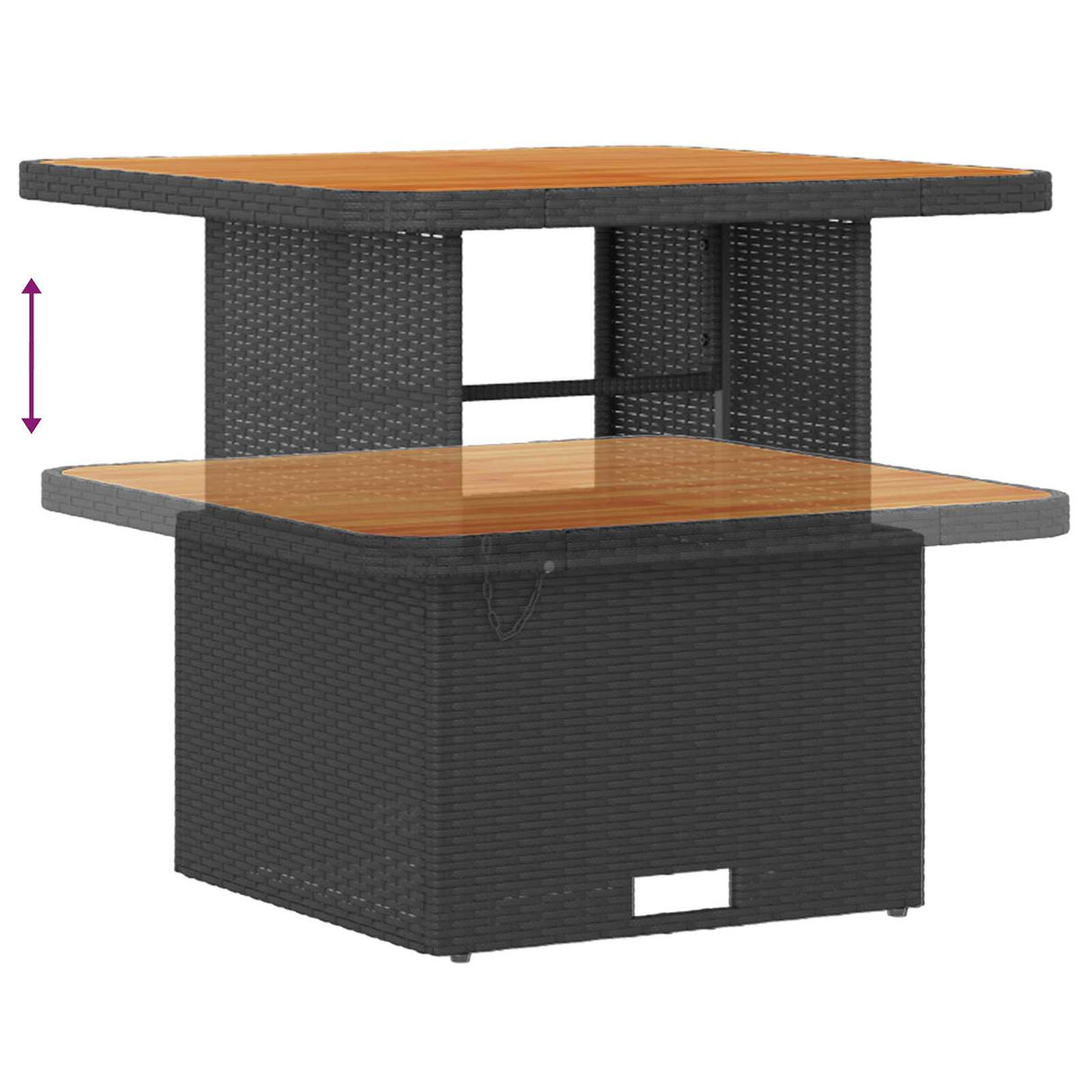 Garden Sofa Set with Cushion 12 pcs Black Poly rattan