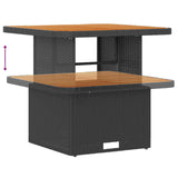 Garden Sofa Set with Cushion 17 pcs Black Poly Rattan - Extra Image