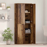 Highboard 70 x 33.5 x 180 cm Engineered Wood Old Wood