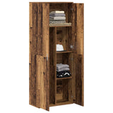 Highboard 70 x 33.5 x 180 cm Engineered Wood Old Wood