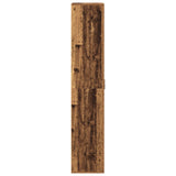 Highboard 70 x 33.5 x 180 cm Engineered Wood Old Wood - Close-Up Angle