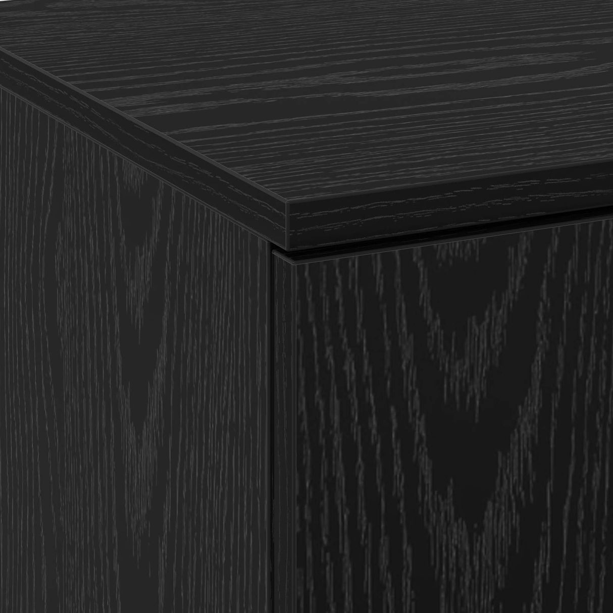 Highboard 70 x 33.5 x 180 cm Engineered Wood Black Oak
