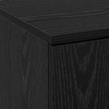 Highboard 70 x 33.5 x 180 cm Engineered Wood Black Oak