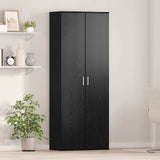 Highboard 70 x 33.5 x 180 cm Engineered Wood Black Oak