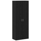 Highboard 70 x 33.5 x 180 cm Engineered Wood Black Oak