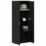Highboard 70 x 33.5 x 180 cm Engineered Wood Black Oak