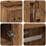 Highboard with Shelf Old Wood 80 x 39 x 178 cm Engineered wood - Extra Image
