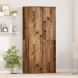 Highboard with Shelf Old Wood 80 x 39 x 178 cm Engineered wood