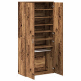Highboard with Shelf Old Wood 80 x 39 x 178 cm Engineered wood - 45-Degree Angle