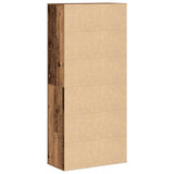 Highboard with Shelf Old Wood 80 x 39 x 178 cm Engineered wood - Low Angle