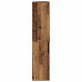 Highboard with Shelf Old Wood 80 x 39 x 178 cm Engineered wood - Close-Up Angle