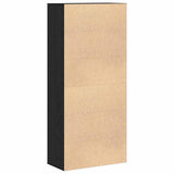 Highboard 80 x 39 x 178 cm Engineered Wood Black oak - Low Angle