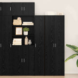 Highboard 2 pcs Black Oak 30 x 42,5 x 185 cm