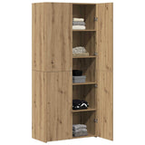 Highboard 2 pcs Artisan Oak 80 x 42 x 185 cm - Front View