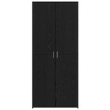 Highboard Black Oak 80 x 42 x 185 cm - Top-Down View