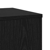 Plant Stand 2 pcs Black Oak 33 x 33 x 100 cm Engineered Wood - Low Angle